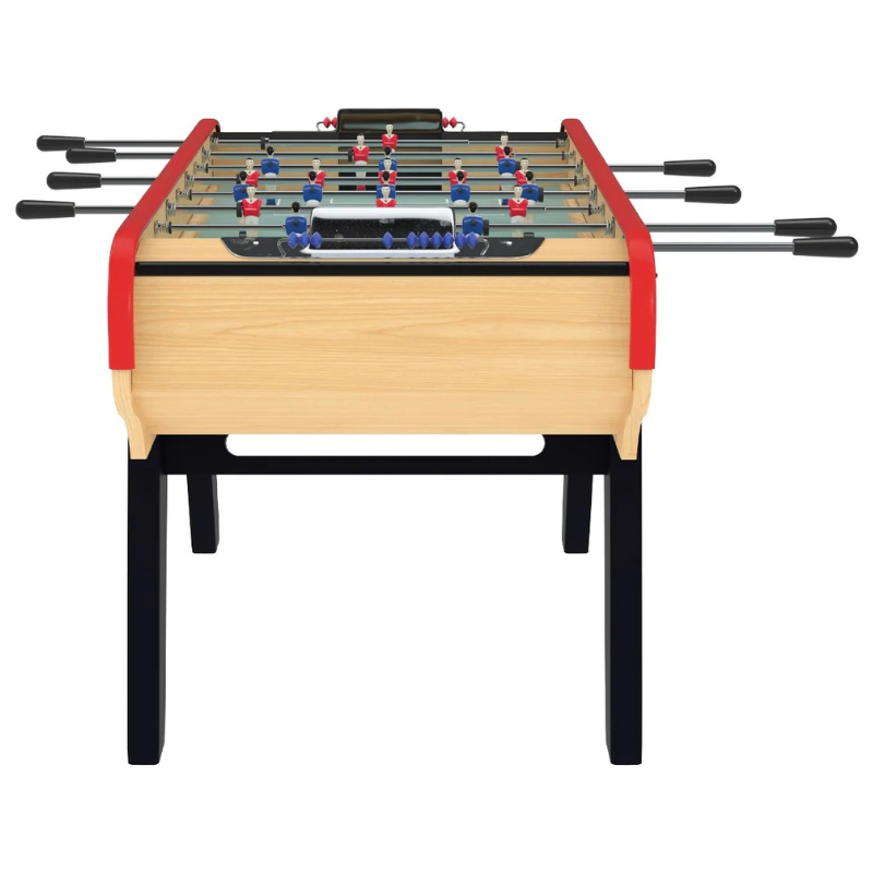 Baby-foot Rétro Bistrot - Table de Jeu avec Accessoires (Balles, Manettes, Scoreurs)