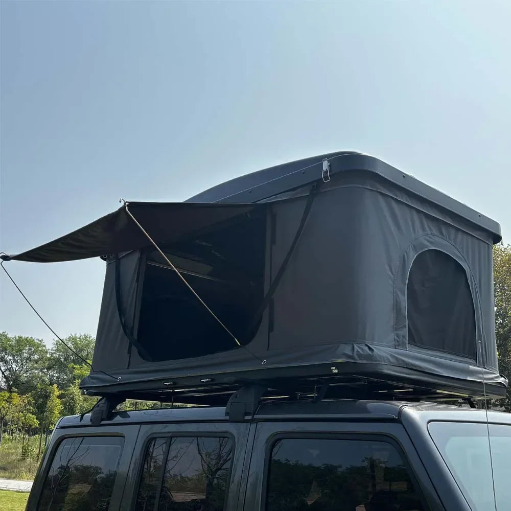 Tente de Toit Rigide Capacité 2-3 Personnes, Tente de Camping pour tous Types de Véhicules